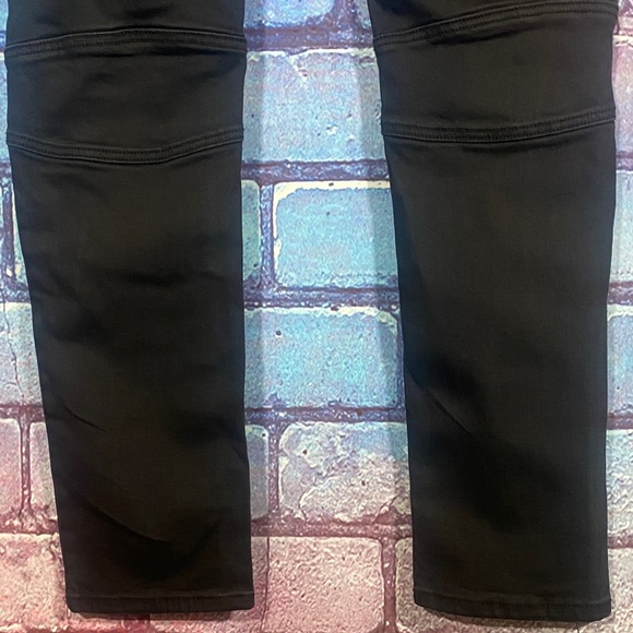 Makobi Men’s Jeans Denim 36x32 Black Flames Lightning Distressed Skinny Fit - Picture 7 of 12